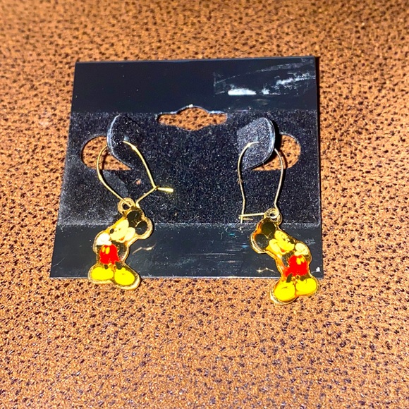 Vintage Disney Mickey Mouse Dangle Earrings - Picture 2 of 8